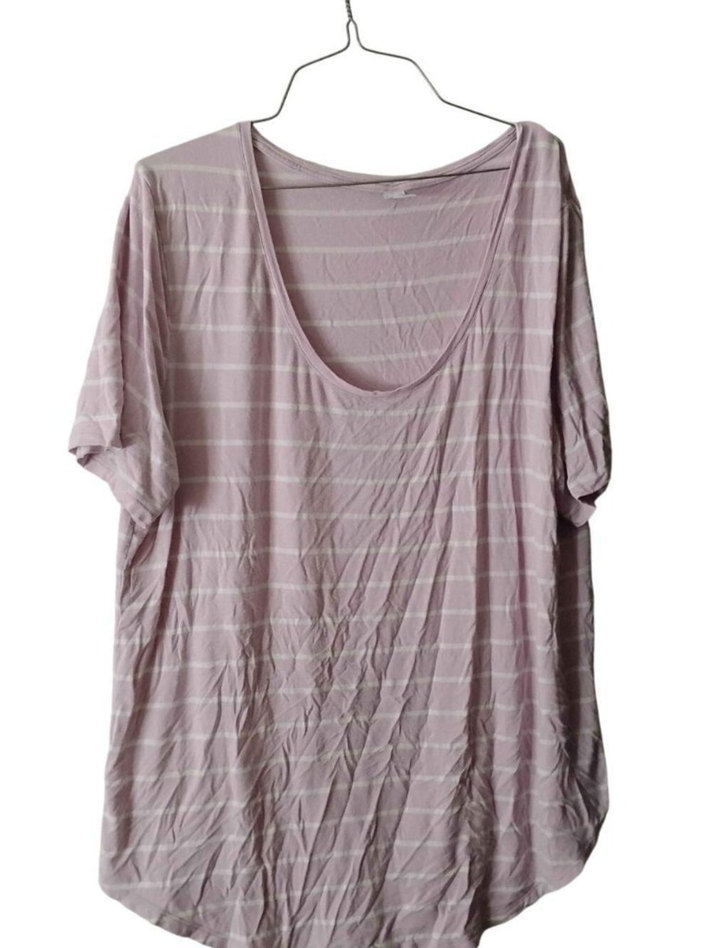 Old Navy Lilac Striped T-Shirt